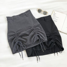 "BUCKLE" RUCHED SKIRT