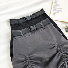 "BUCKLE" RUCHED SKIRT