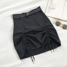 "BUCKLE" RUCHED SKIRT