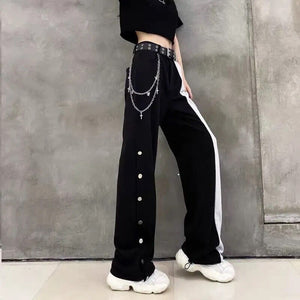 "CONTRAST" TROUSERS