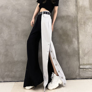 "CONTRAST" TROUSERS