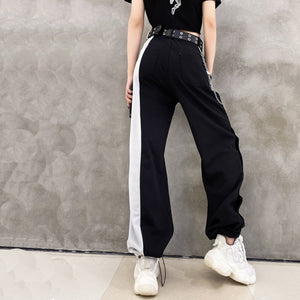 "CONTRAST" TROUSERS