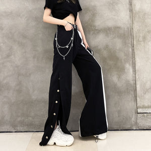 "CONTRAST" TROUSERS