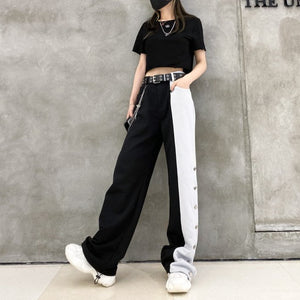 "CONTRAST" TROUSERS