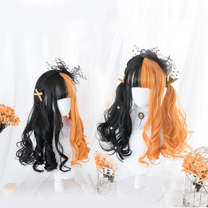 "ORANGE SPLIT" LONG WIG