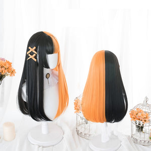 "ORANGE SPLIT" LONG WIG