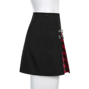 "ARGYLE PEEK" SKIRT