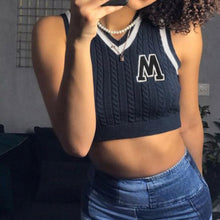 "MERA" CROPPED SWEATER VEST