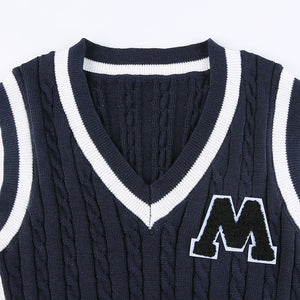"MERA" CROPPED SWEATER VEST