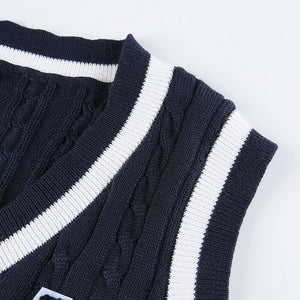 "MERA" CROPPED SWEATER VEST