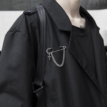 "SAFETY" CHAIN BROOCH