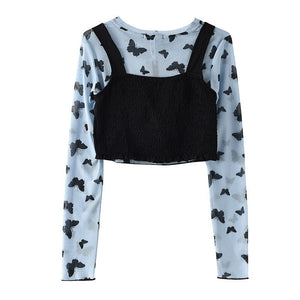 "FLUTTER" TWO LAYER SHIRT
