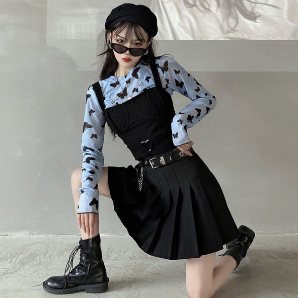"FLUTTER" TWO LAYER SHIRT