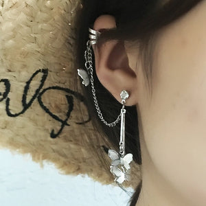 "FLUTTER" CHAIN CUFF EARRING