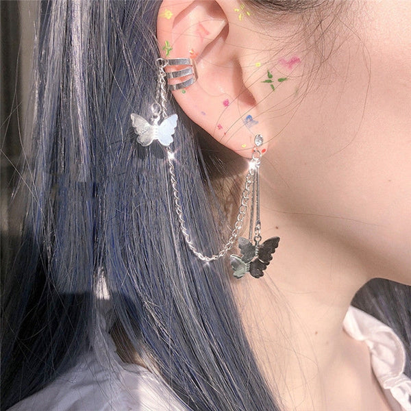 "FLUTTER" CHAIN CUFF EARRING