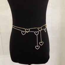 "RHINESTONE HEART" WAIST BELT