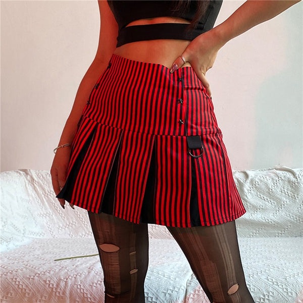 "RUBY PINSTRIPE" SKIRT