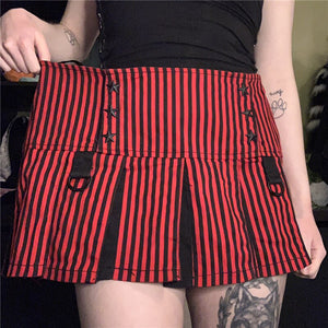 "RUBY PINSTRIPE" SKIRT