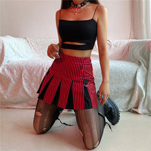 "RUBY PINSTRIPE" SKIRT