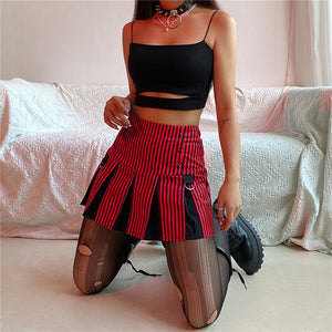 "RUBY PINSTRIPE" SKIRT