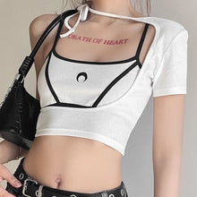 "CREST" ASYMMETRICAL CROP TOP