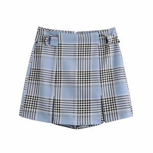 "MARIANNE" PLAID SKORT