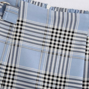 "MARIANNE" PLAID SKORT