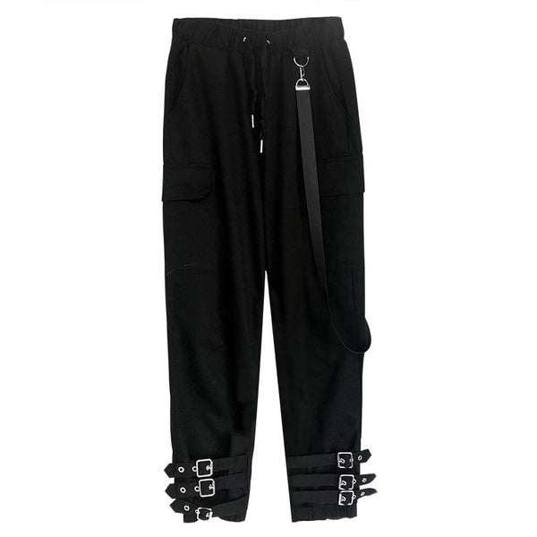 "BUCKLE UP" TROUSERS