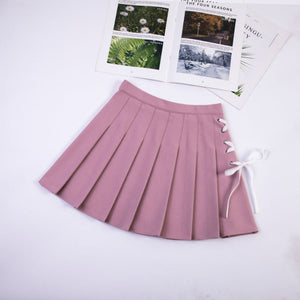 "COLOR LACED" PLEATED SKIRTS