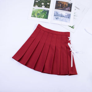 "COLOR LACED" PLEATED SKIRTS