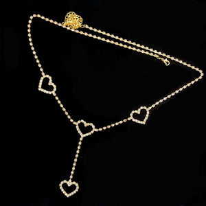 "RHINESTONE HEART" WAIST BELT