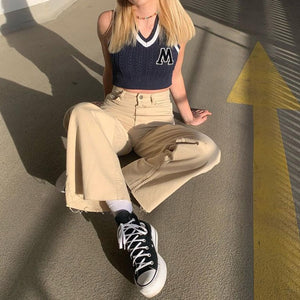 "MERA" CROPPED SWEATER VEST