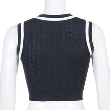 "MERA" CROPPED SWEATER VEST