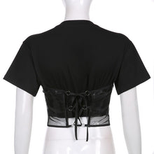 "DARLING" CAGED T-SHIRT
