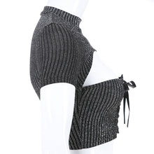 "CHARCOAL" RIBBED CROP TOP