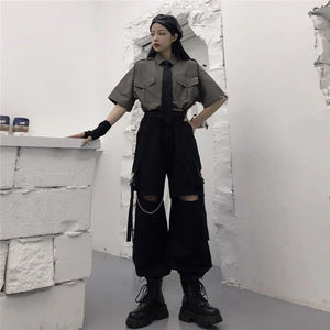 "PRESENCE" WIDE LEG PANTS