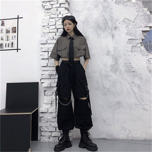 "PRESENCE" WIDE LEG PANTS