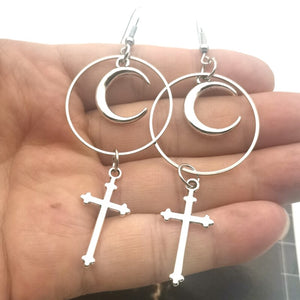 "GOTHIC CROSS" EARRINGS