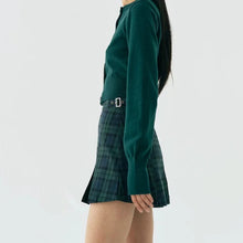 "GOOD GIRL" PLAID BUCKLE SKORT
