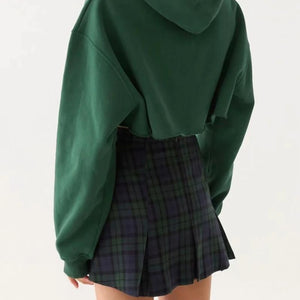 "GOOD GIRL" PLAID BUCKLE SKORT