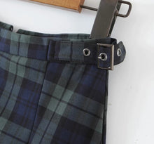 "GOOD GIRL" PLAID BUCKLE SKORT