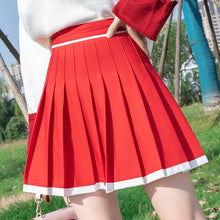 "RETRO STRIPE" PLEATED SKIRT