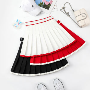 "RETRO STRIPE" PLEATED SKIRT