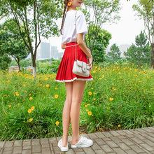 "RETRO STRIPE" PLEATED SKIRT