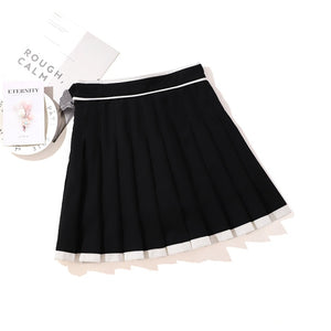 "RETRO STRIPE" PLEATED SKIRT