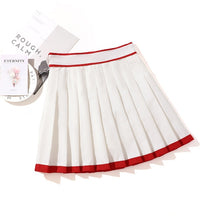 "RETRO STRIPE" PLEATED SKIRT