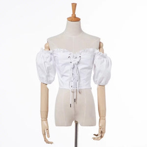 "LACED UP" BLOUSE
