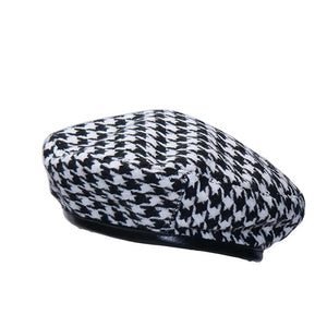 "HOUNDSTOOTH" BERET