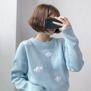 "IN THE CLOUDS" SWEATER